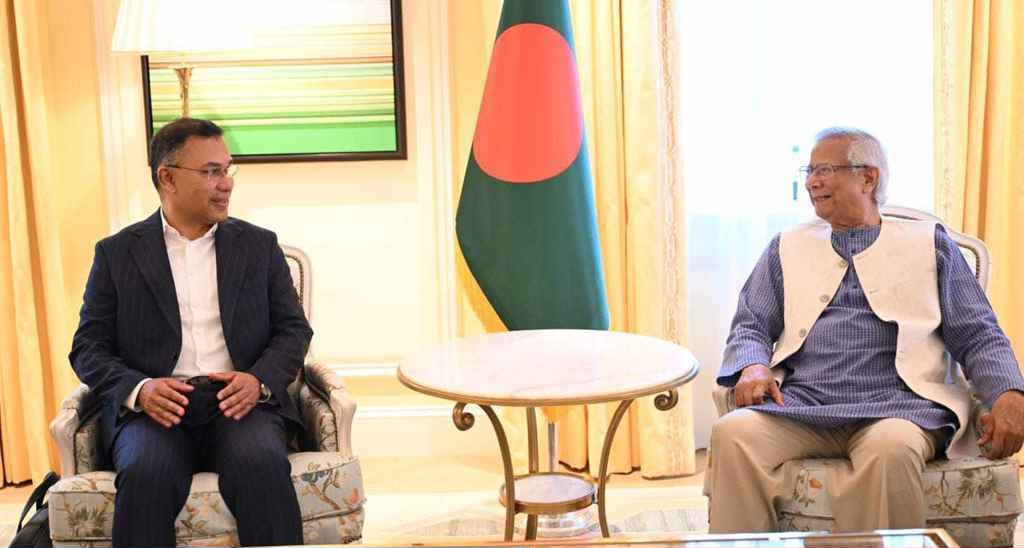 প্রধান উপদেষ্টার সঙ্গে তারেক রহমানের দেড় ঘণ্টার বৈঠক